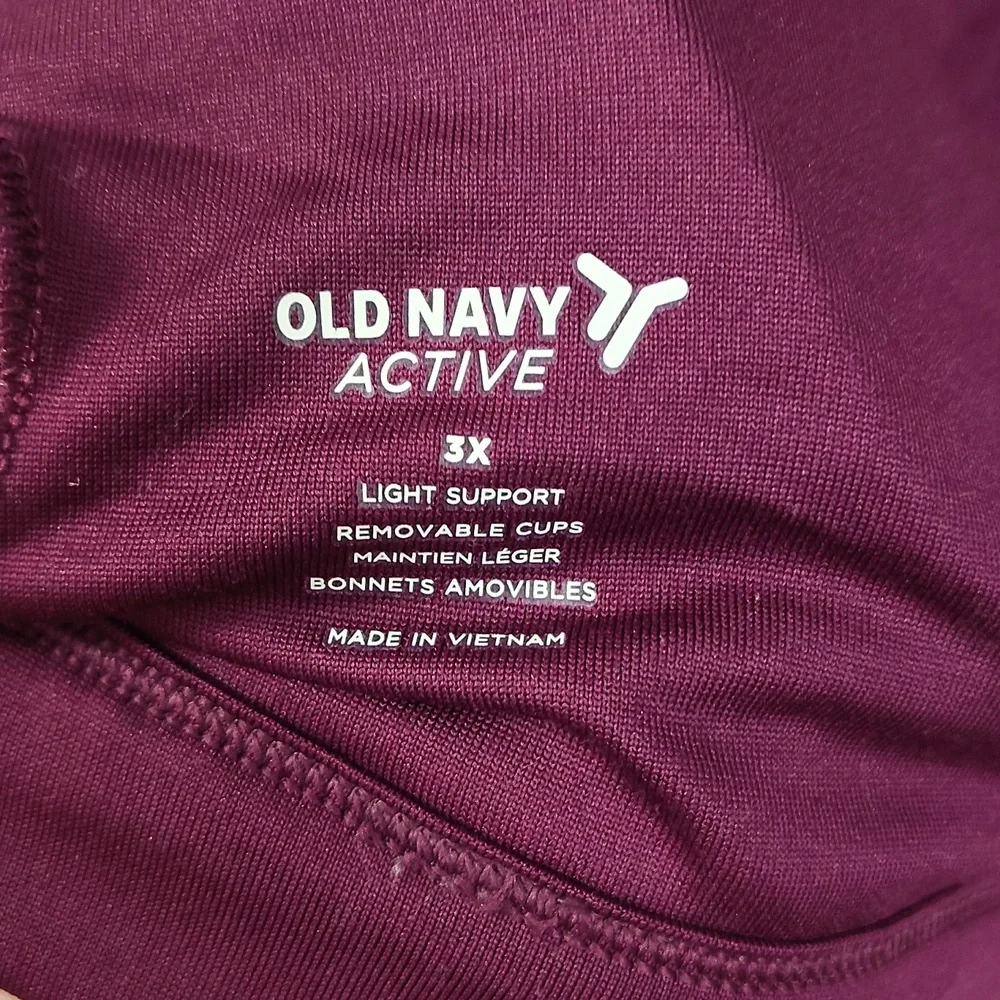 New Old Navy Strappy Sports Bra In Raspberry Size 3X - Picture 5 of 5